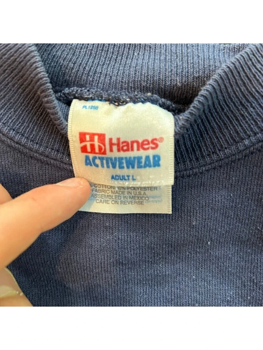 Vintage y2k designer Michigan navy crewneck sweatshirt